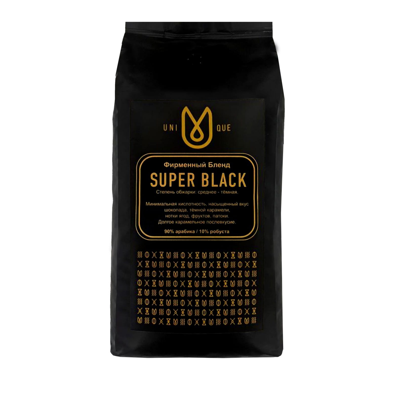 Кофе в зёрнах Super Black 1 кг.
